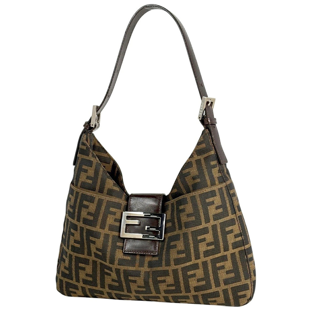 Fendi Zucca shoulder bag Hobo canvas brown